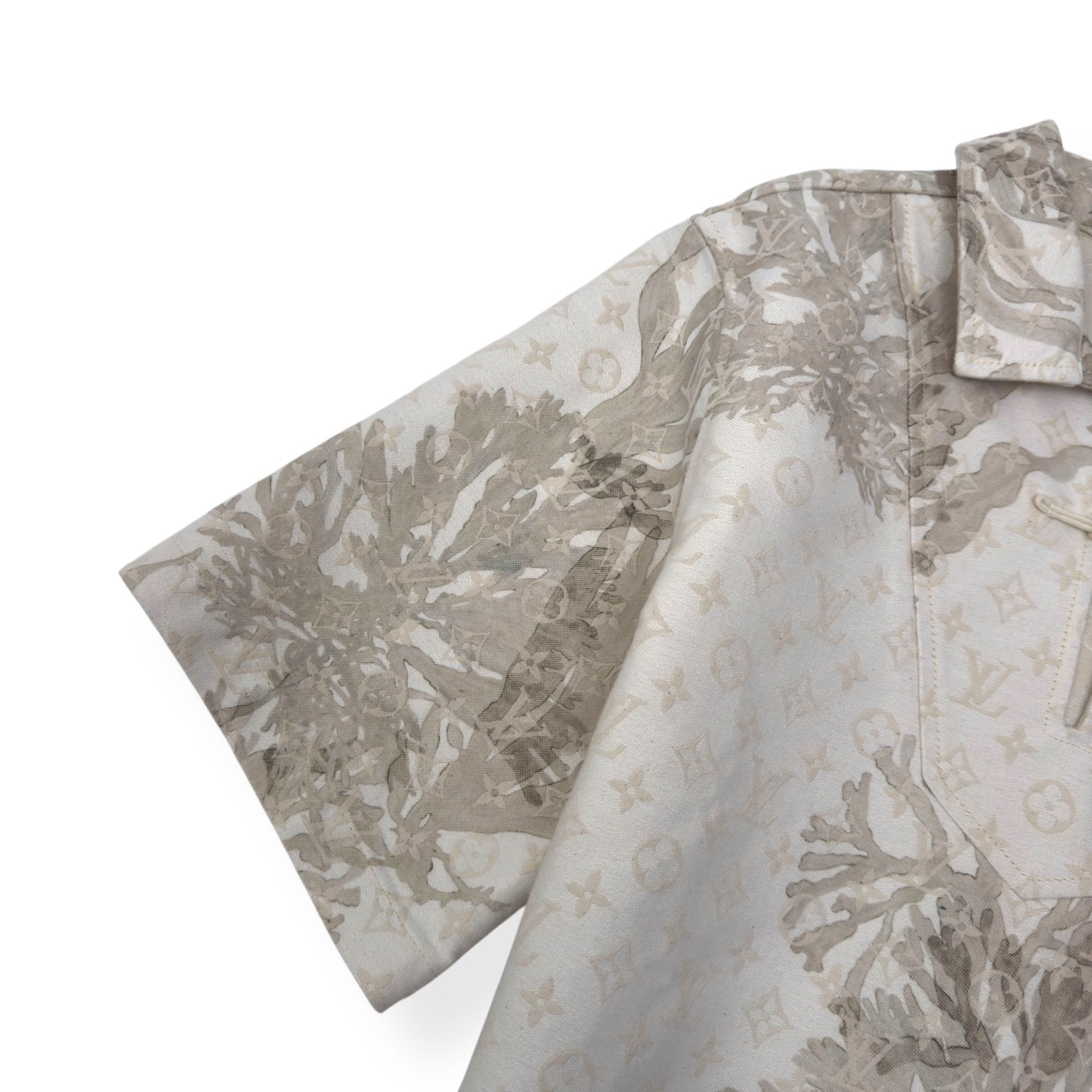 LOUIS VUITTON MONOGRAM DENIM SHIRT BEIGE S