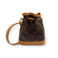LOUIS VUITTON NANO NOÉ MONOGRAM CANVAS BAG BROWN MINI