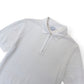 REISS SCOTTY HALF ZIP POLO SHIRT WHITE S
