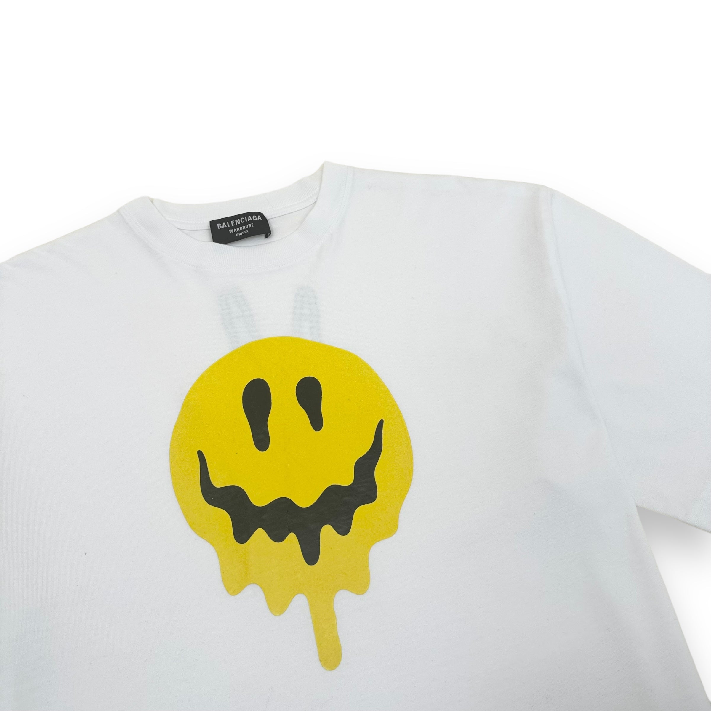 BALENCIAGA OVERSIZED SMILEY T-SHIRT WHITE M