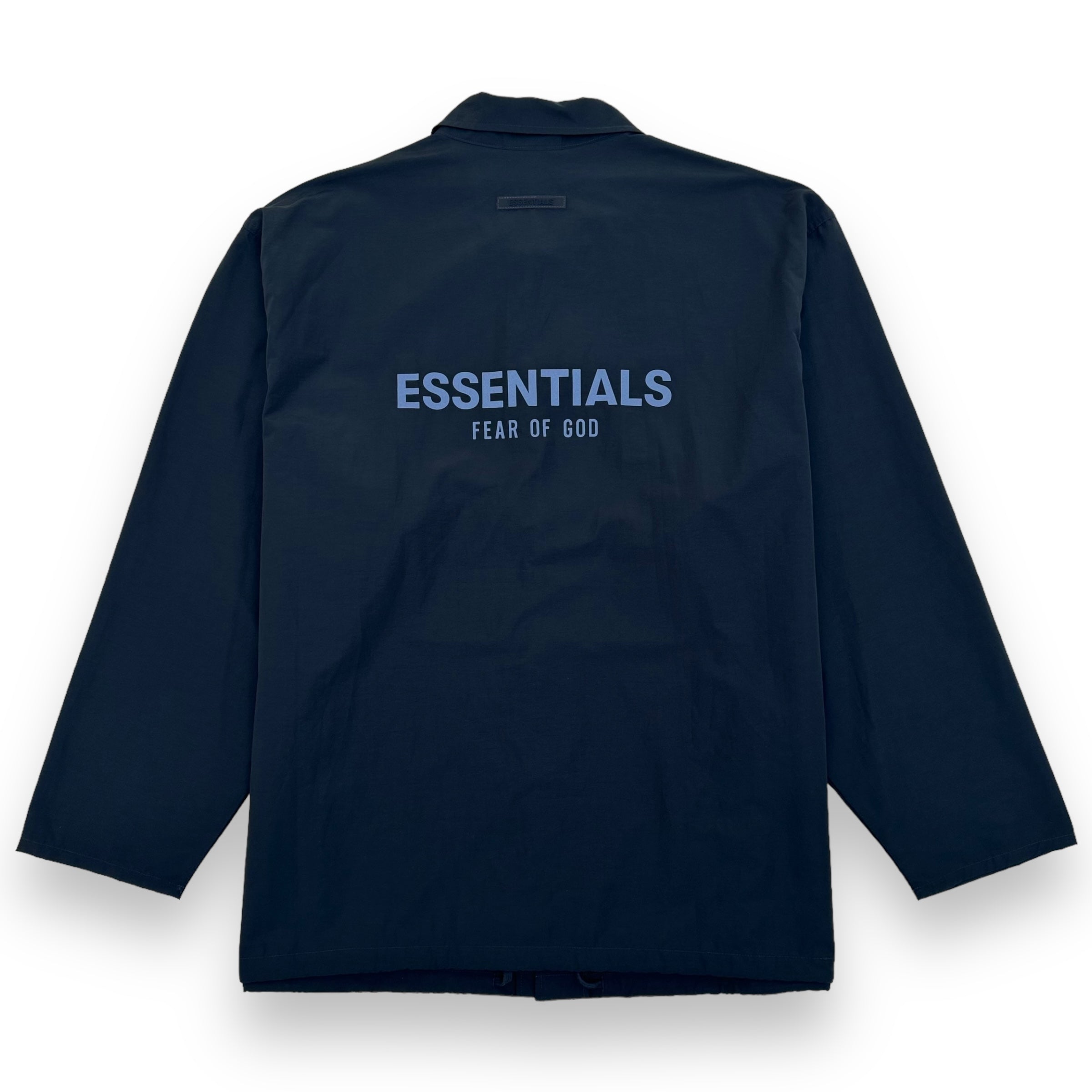 ESSENTIALS FEAR OF GOD NYLON COACH JACKET BLACK XL