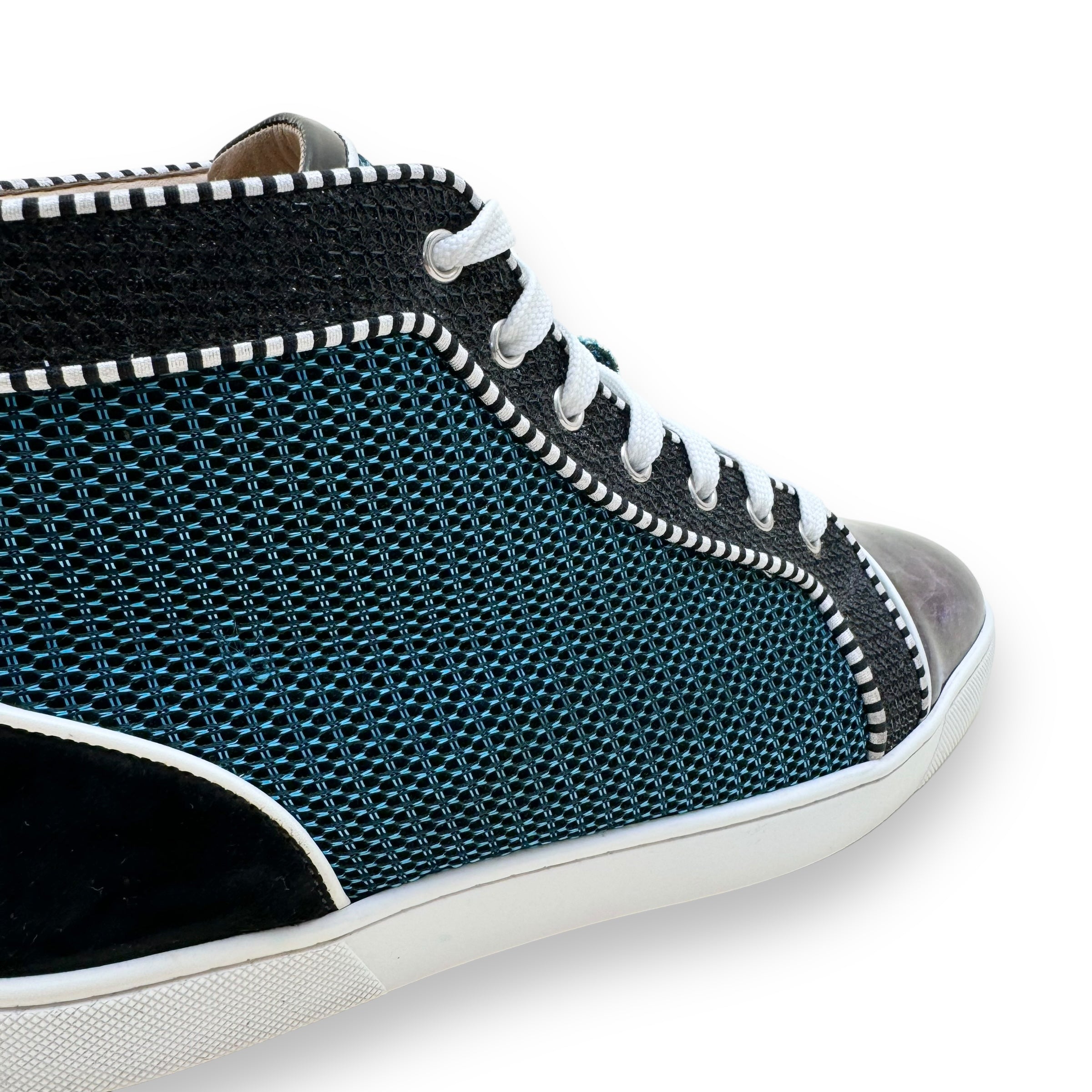 CHRISTIAN LOUBOUTIN LOUIS ORLATO FLAT SNEAKER BLUE / BLACK UK9