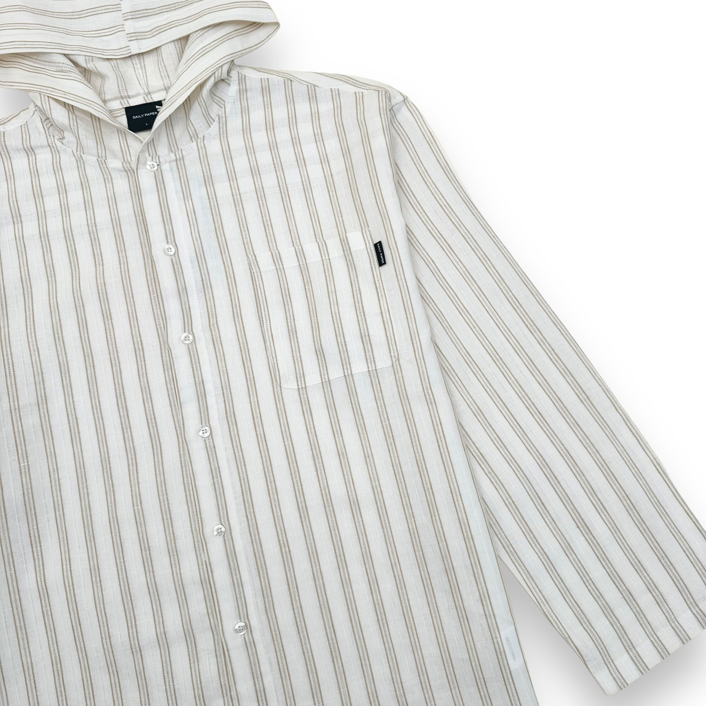 DAILY PAPER PIANKU LONG SLEEVE SHIRT BEIGE / YELLOW L