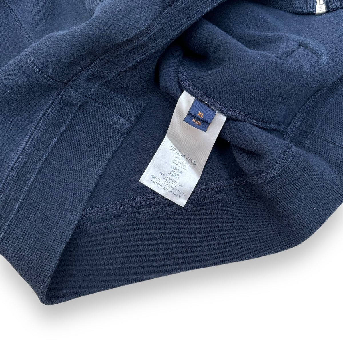 LOUIS VUITTON HOODIE NAVY XL