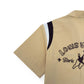 LOUIS VUITTON SHORT-SLEEVE ‘JUMPING DOG’ EMBROIDERED COTTON BOWLING SHIRT SAND XXL