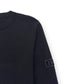 DIOR LOGO PATCH CREWNECK WOOL SWEATER BLACK L