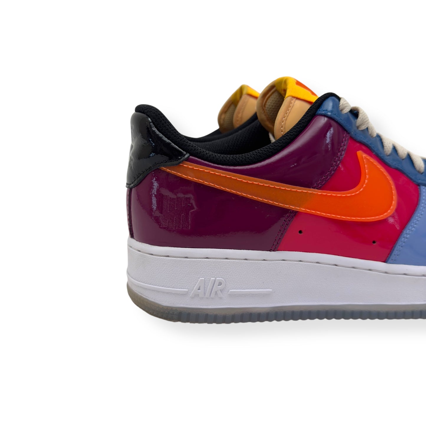 NIKE X UNDEFEATED AIRFORCE 1 SNEAKER TOTAL ORNANGE UK8.5