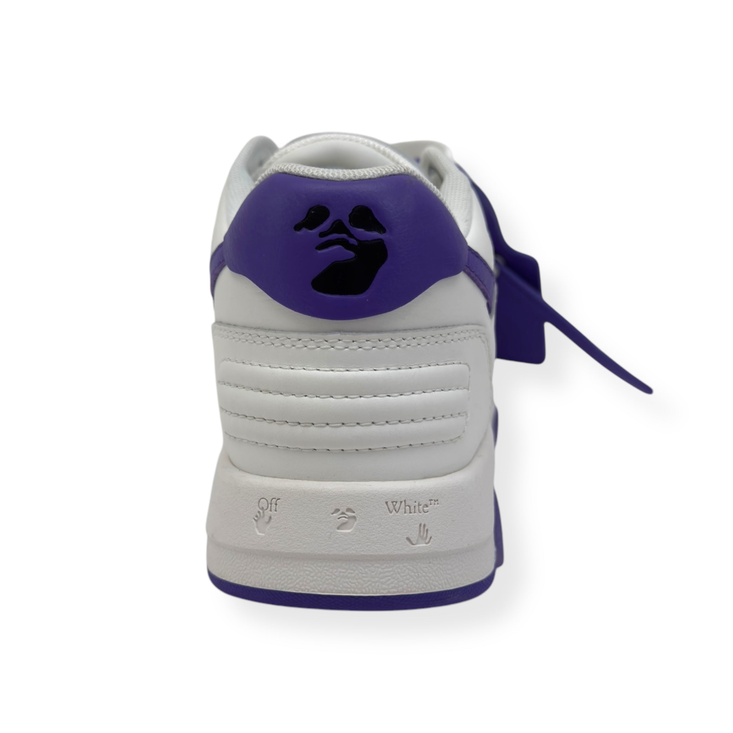 OFF-WHITE WOMENS OUT OF OFFICE LOW TOP SNEAKER WHITE / PURPLE 38 / UK5