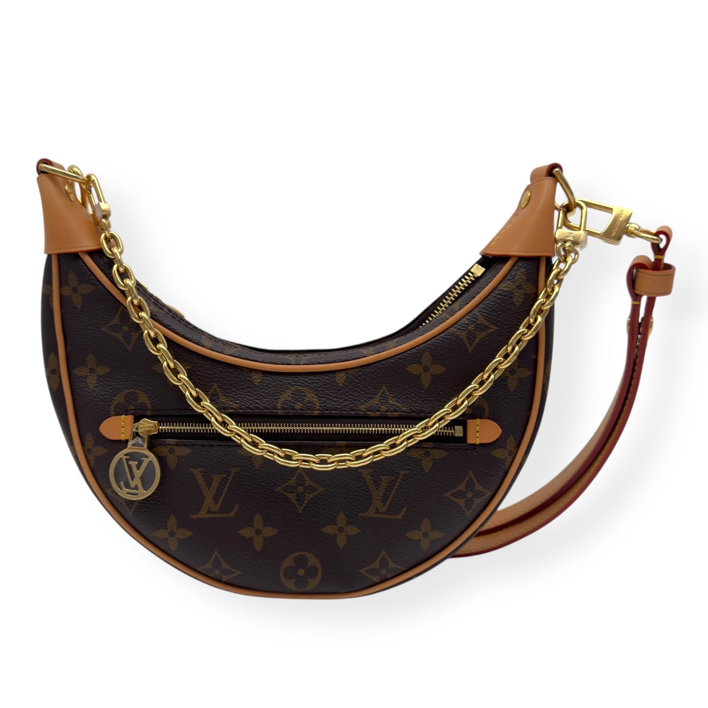 LOUIS VUITTON LOOP BAG MONOGRAM CANVAS BAG BROWN PM - 1/2 PAYMENT
