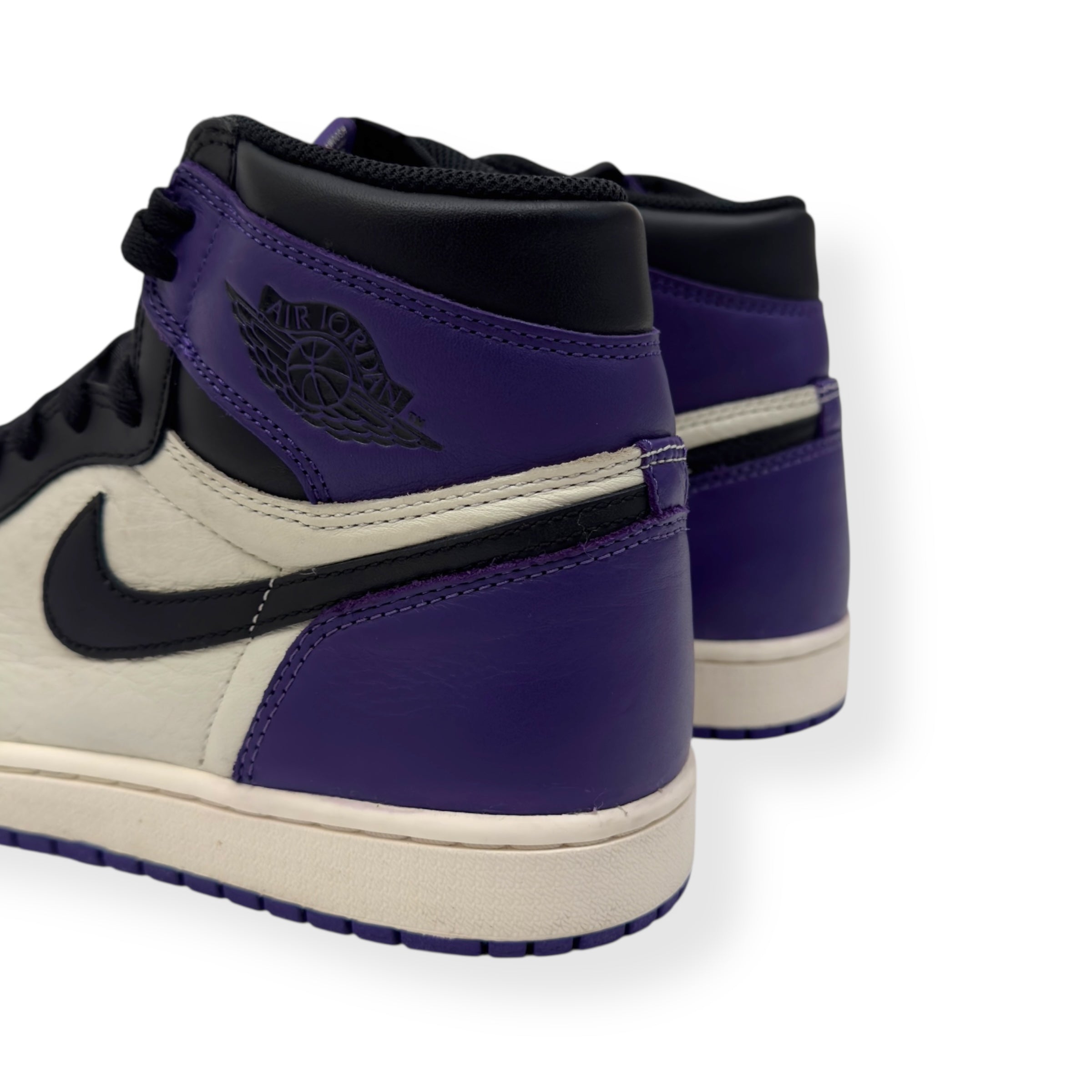 JORDAN 1 RETRO HIGH TOP SNEAKER COURT PURPLE / BLACK UK9