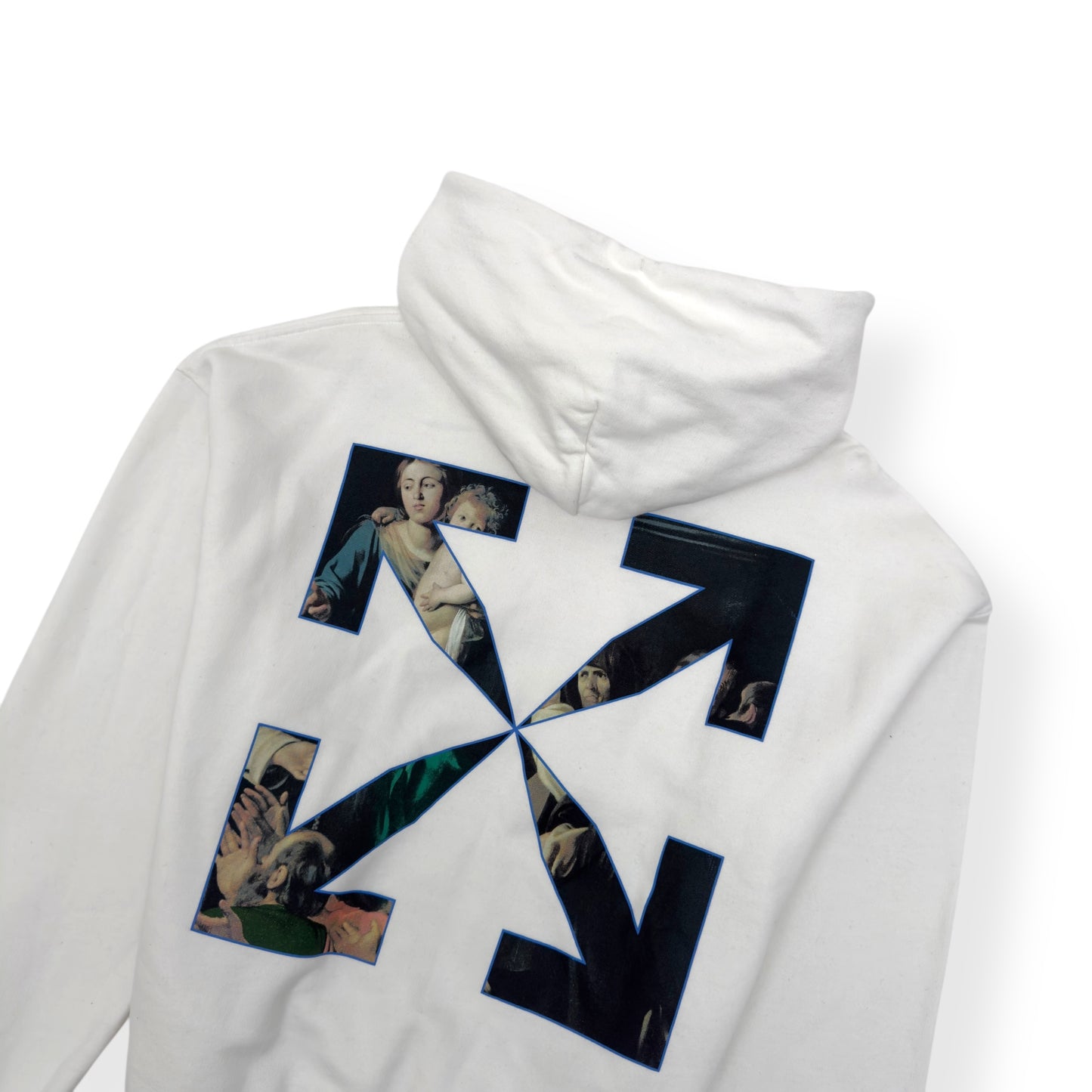 OFF-WHITE CARAVAGGIO PAINTING HOODIE WHITE M