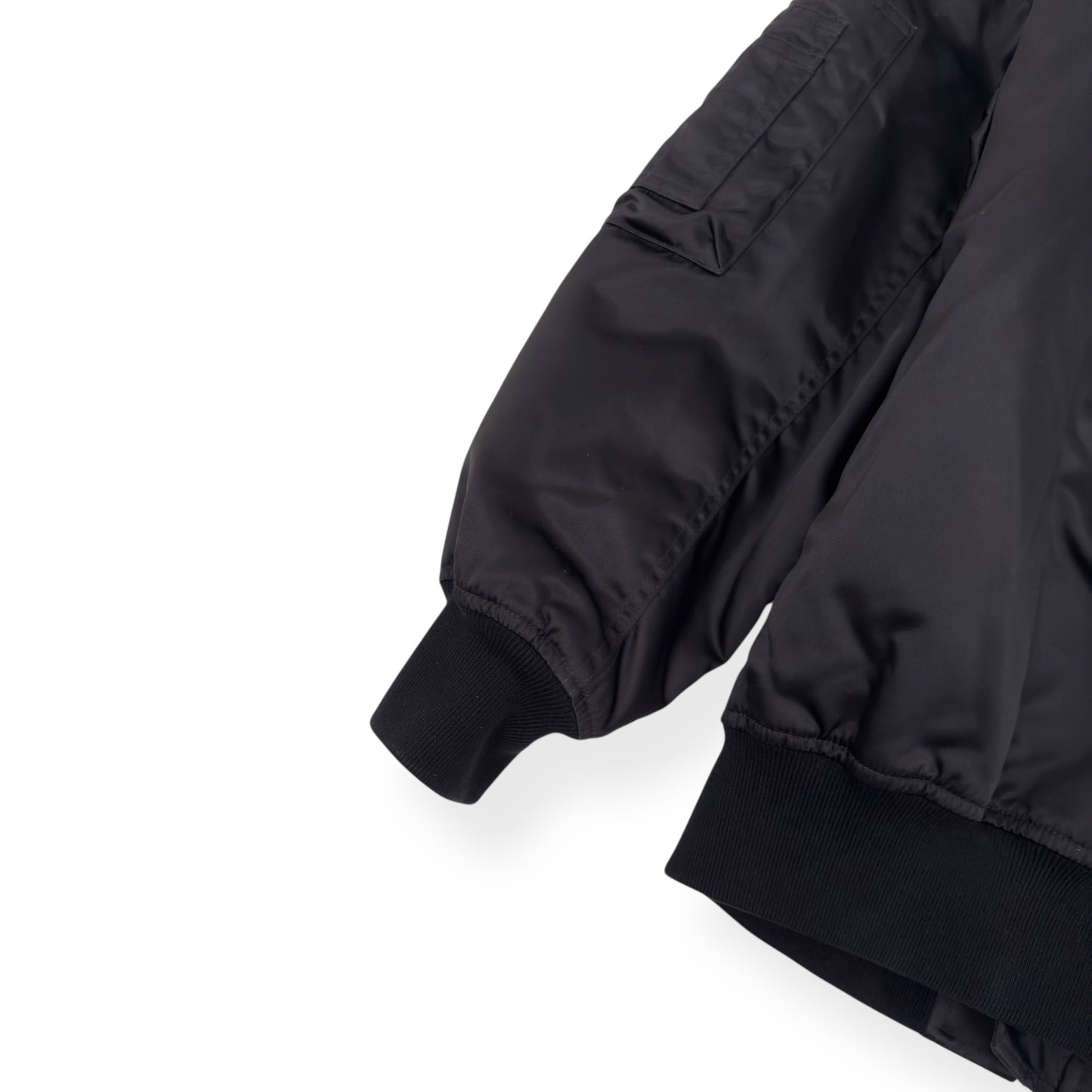 PALM ANGELS OVERSIZED ZIP UP BOMBER JACKET BLACK XS