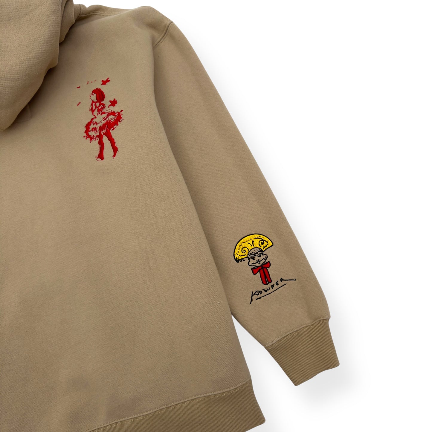 KID SUPER SUPER HOODIE BEIGE L