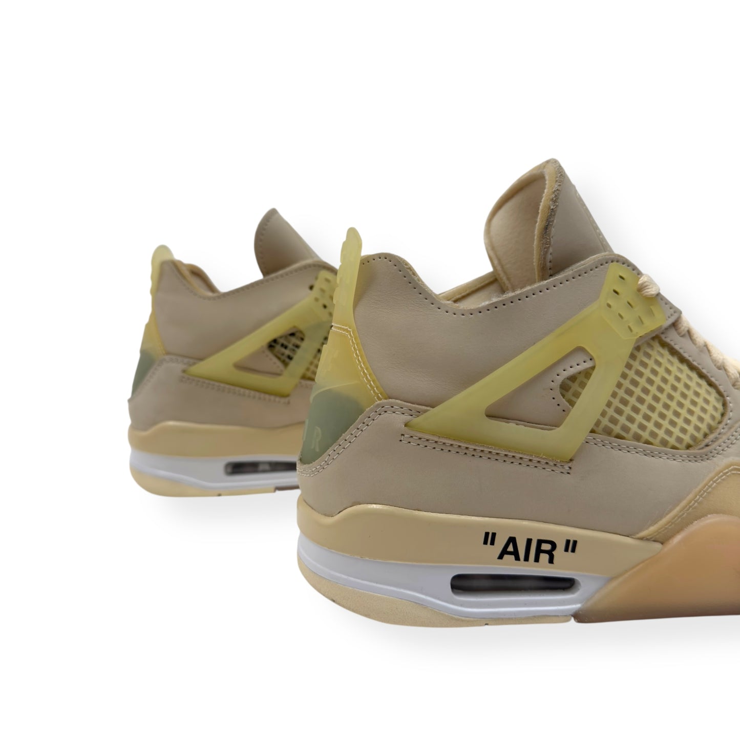OFF-WHITE X AIR JORDAN 4 SNEAKER SAIL UK8.5