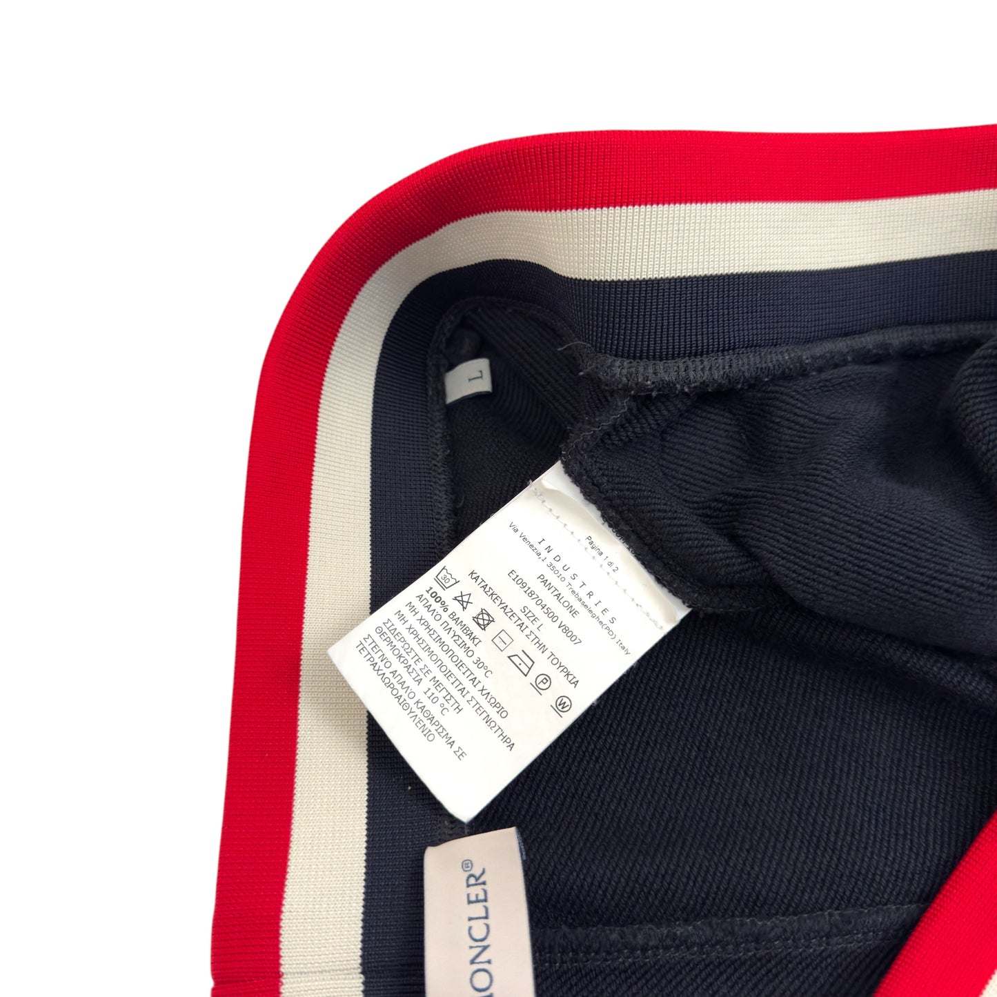 MONCLER LOGO SWEATPANTS NAVY L