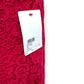SELF-PORTRAIT BELTED CREPE-TRIMMED CORDED LACE MIDI DRESS PINK UK14