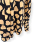 EQUIPMENT MELANNI HEART-PRINT SATIN-JERSEY SHIRT BLOUSE BLACK XL