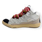 LANVIN LEATHER CURB SNEAKER WHITE / MULTICOLOURED UK8