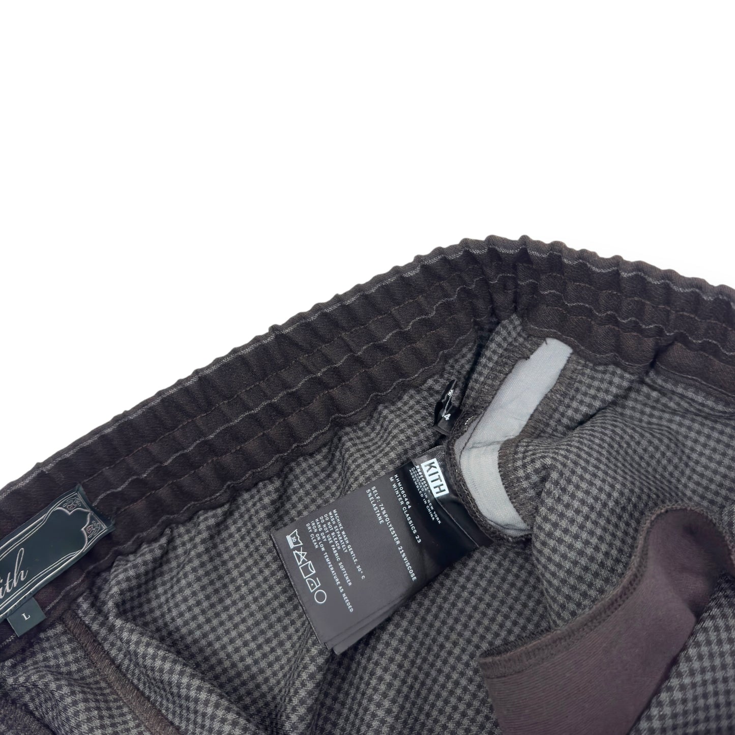 KITH DOUBLE WEAVE MERCER PT TROUSERS GREY L