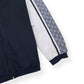 GUCCI OVERSIZE TECHNICAL JERSEY ZIP TRACK JACKET BLACK / WHITE S