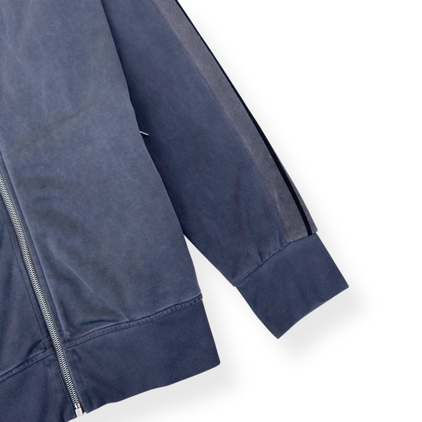 PALM ANGELS GARMENT DYED TRACK JACKET GREY XL