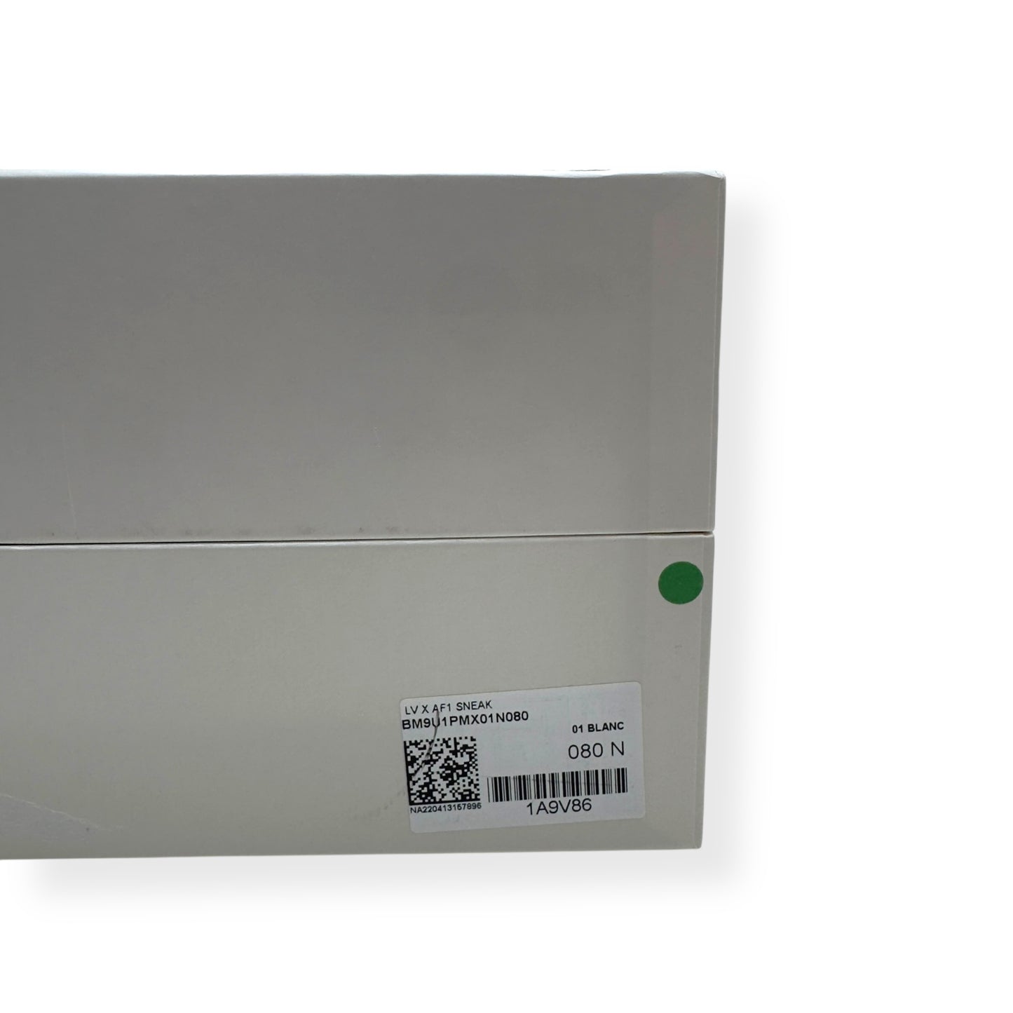 LOUIS VUITTON X NIKE AIR FORCE 1 SNEAKER WHITE UK7 / US8