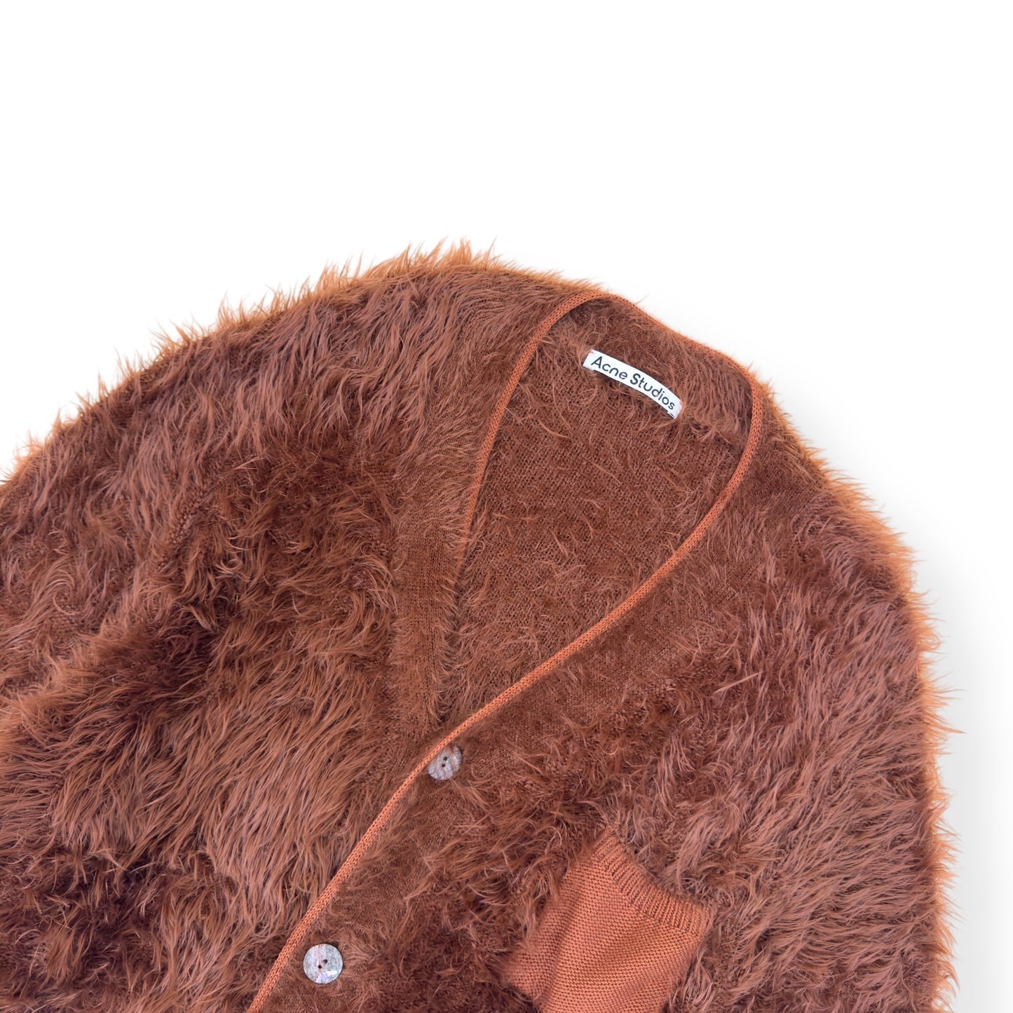 ACNE STUDIOS KELFI CARDIGAN BROWN M