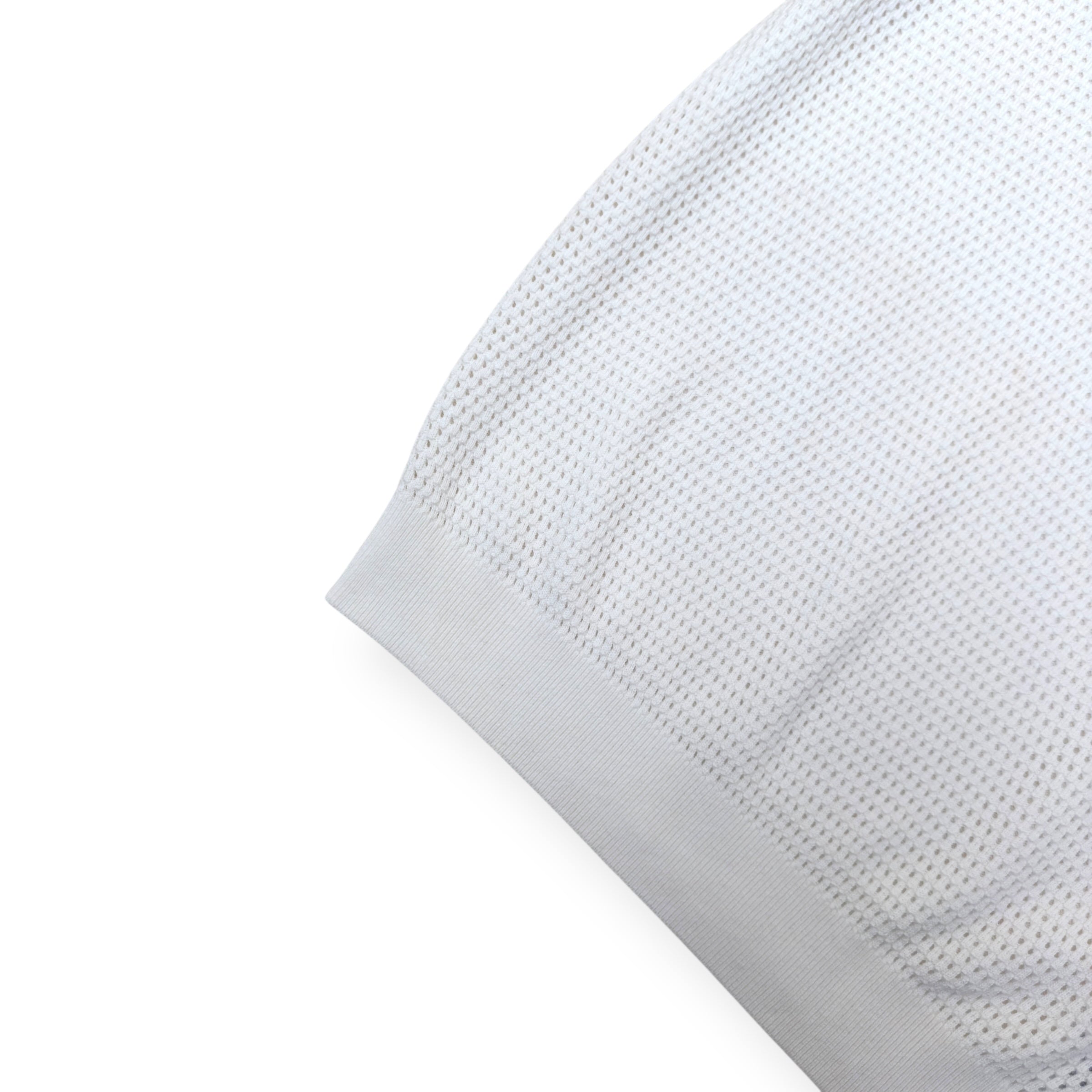 REISS SCOTTY HALF ZIP POLO SHIRT WHITE S