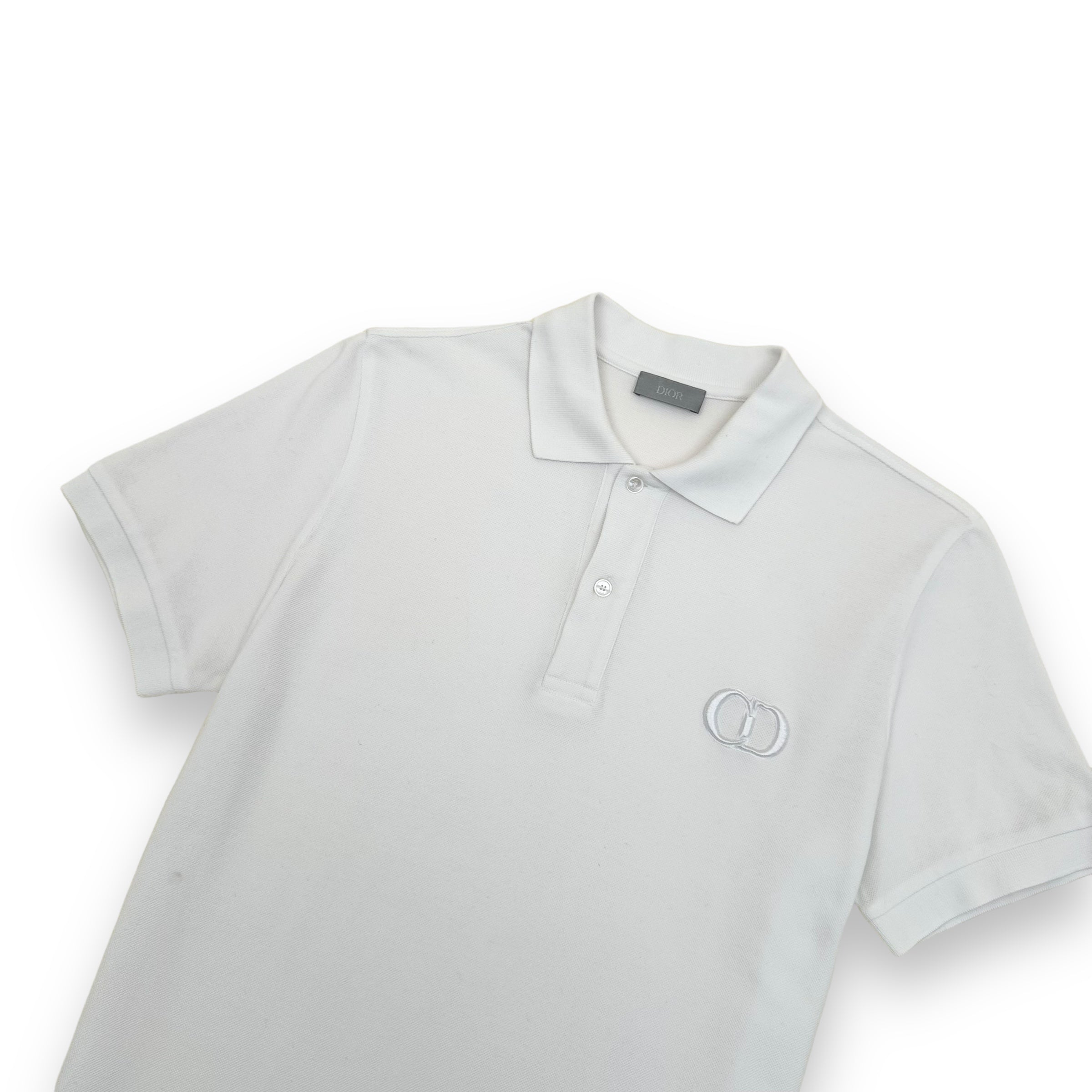 DIOR CD POLO SHIRT WHITE M
