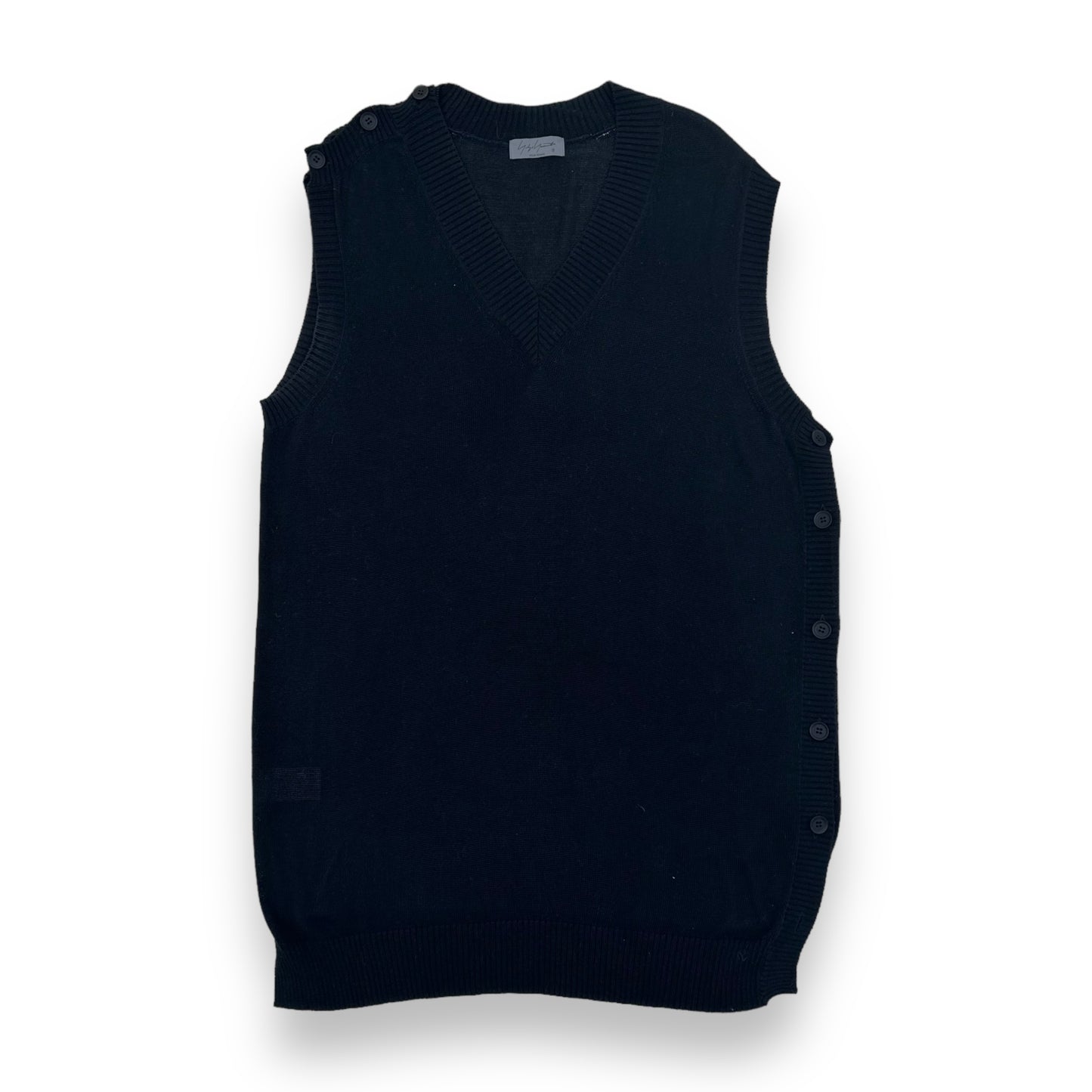 YOHJI YAMAMOTO POUR HOMME VEST SWEATER BLACK M