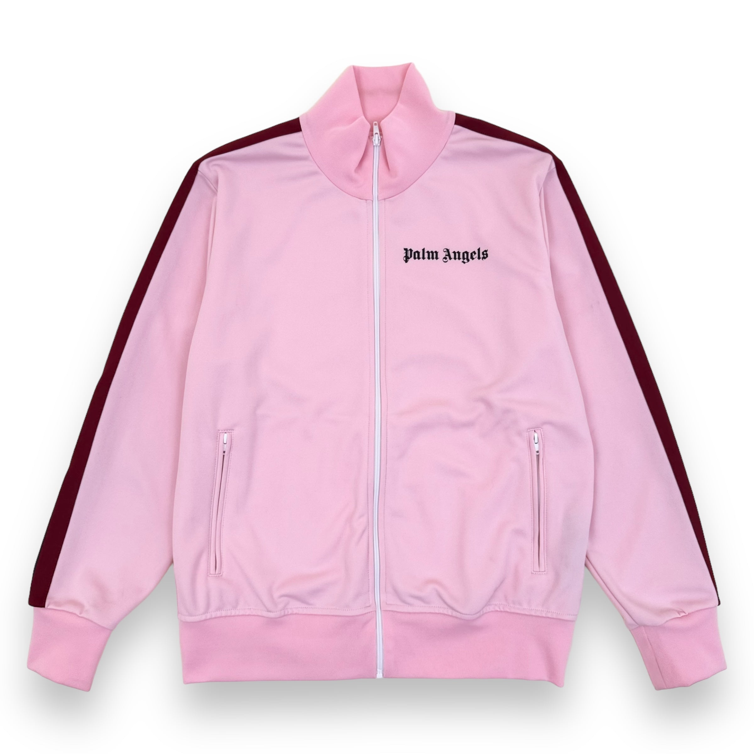 PALM ANGELS CLASSIC TRACK JACKET PINK / BURGUNDY XL