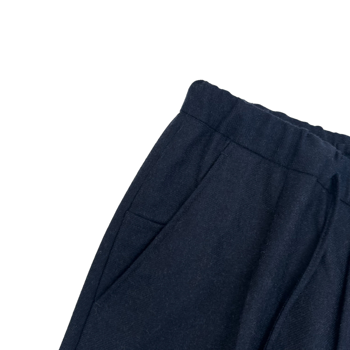THOM SWEENEY WOOL / CASHMERE DRAWSTRING TROUSERS L