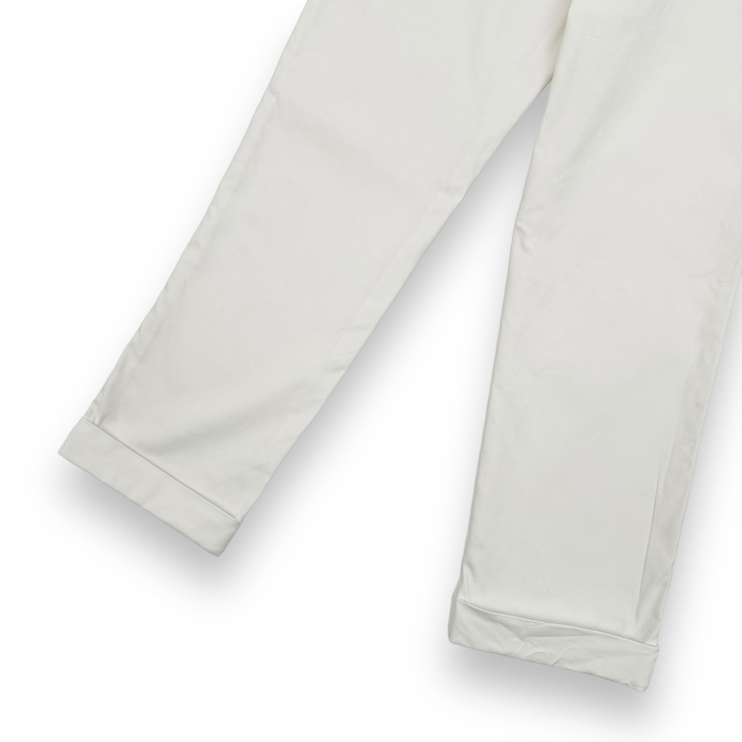 THOM SWEENEY CHINO TROUSERS WHITE L