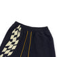 RHUDE LOGO NYLON SHORTS BLACK / WHITE M