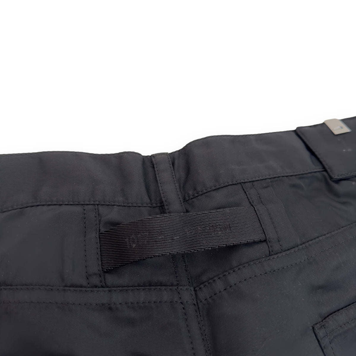 1017 ALYX 9SM BUCKLE STRAIGHT LEG TROUSERS BLACK M