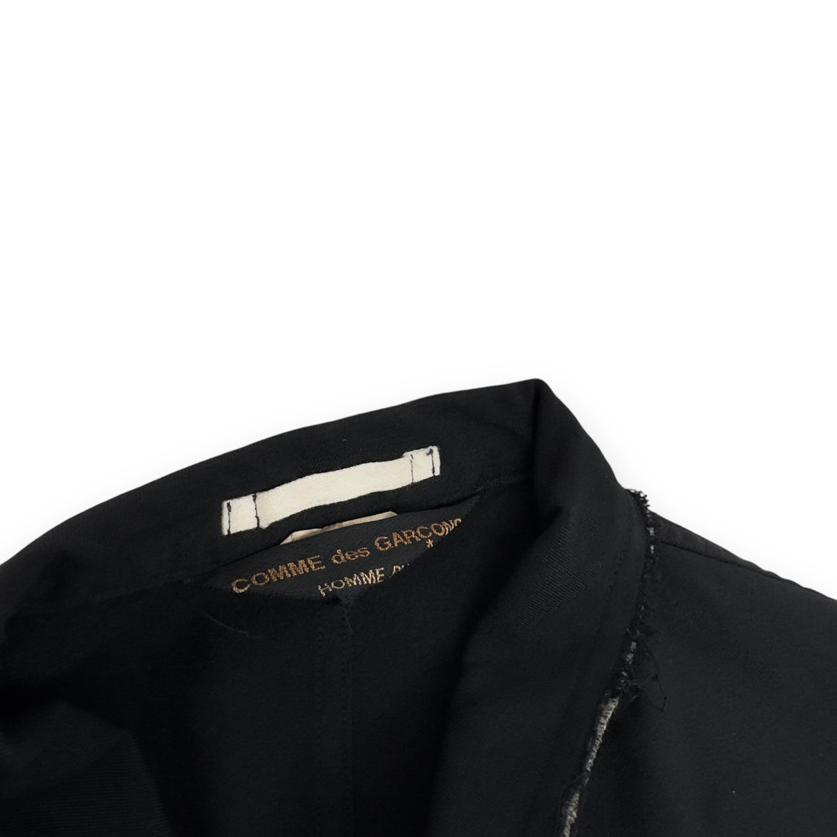 COMME DES GARÇONS HOMME PLUS SINGLE BREASTED CRINKLE COAT BLACK XL