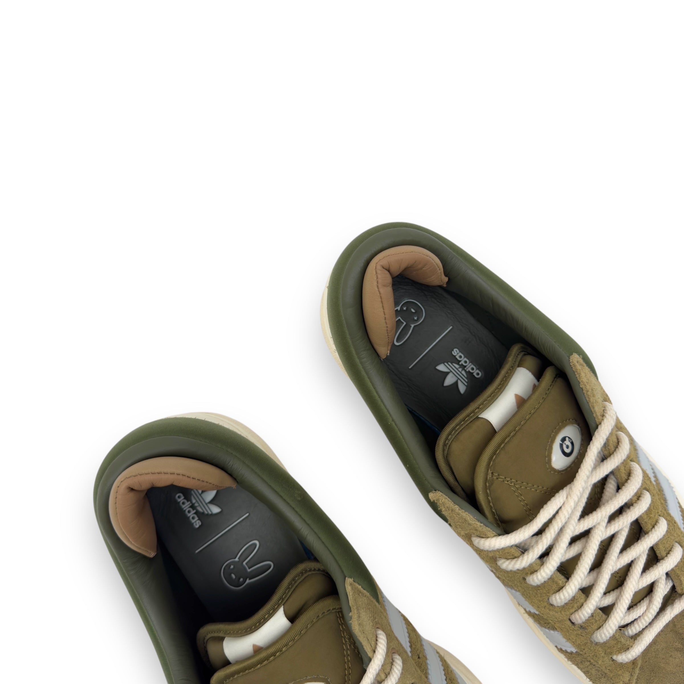 ADIDAS X BAD BUNNY CAMPUS SNEAKER LIGHT OLIVE UK10.5