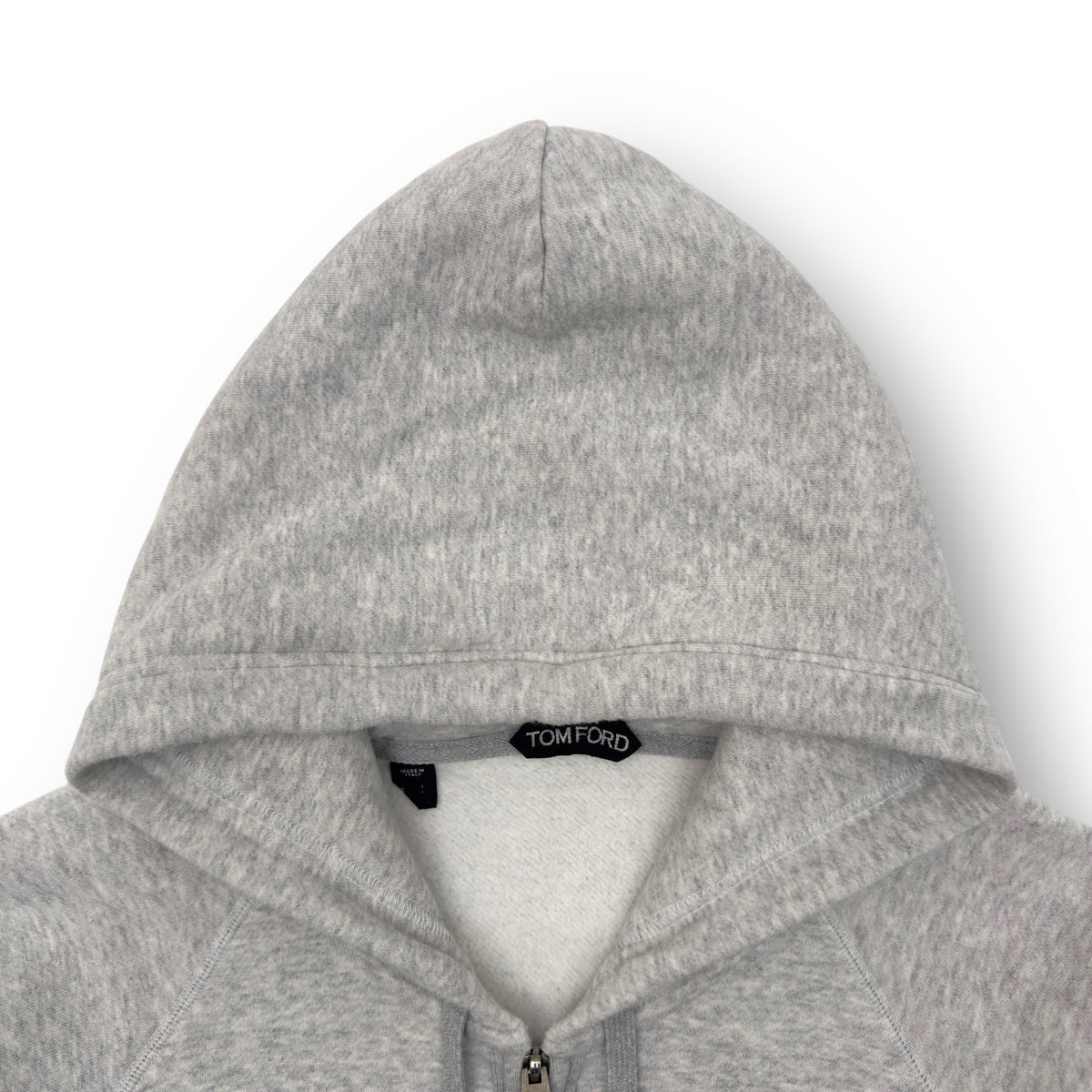 TOM FORD COTTON ZIP UP HOODIE GREY 52 / XL