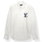 LOUIS VUITTON X SHIRT BY SHIRT LONG SLEEVE SHIRT WHITE / NAVY XL