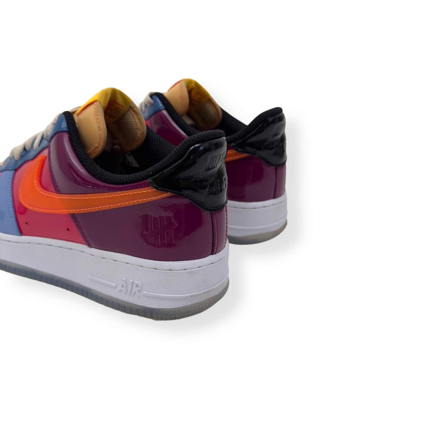 NIKE X UNDEFEATED AIRFORCE 1 SNEAKER TOTAL ORNANGE UK8.5