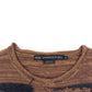 ANDERSSON BELL BLOTCH INTARSIA CREW-NECK VEST BROWN XL
