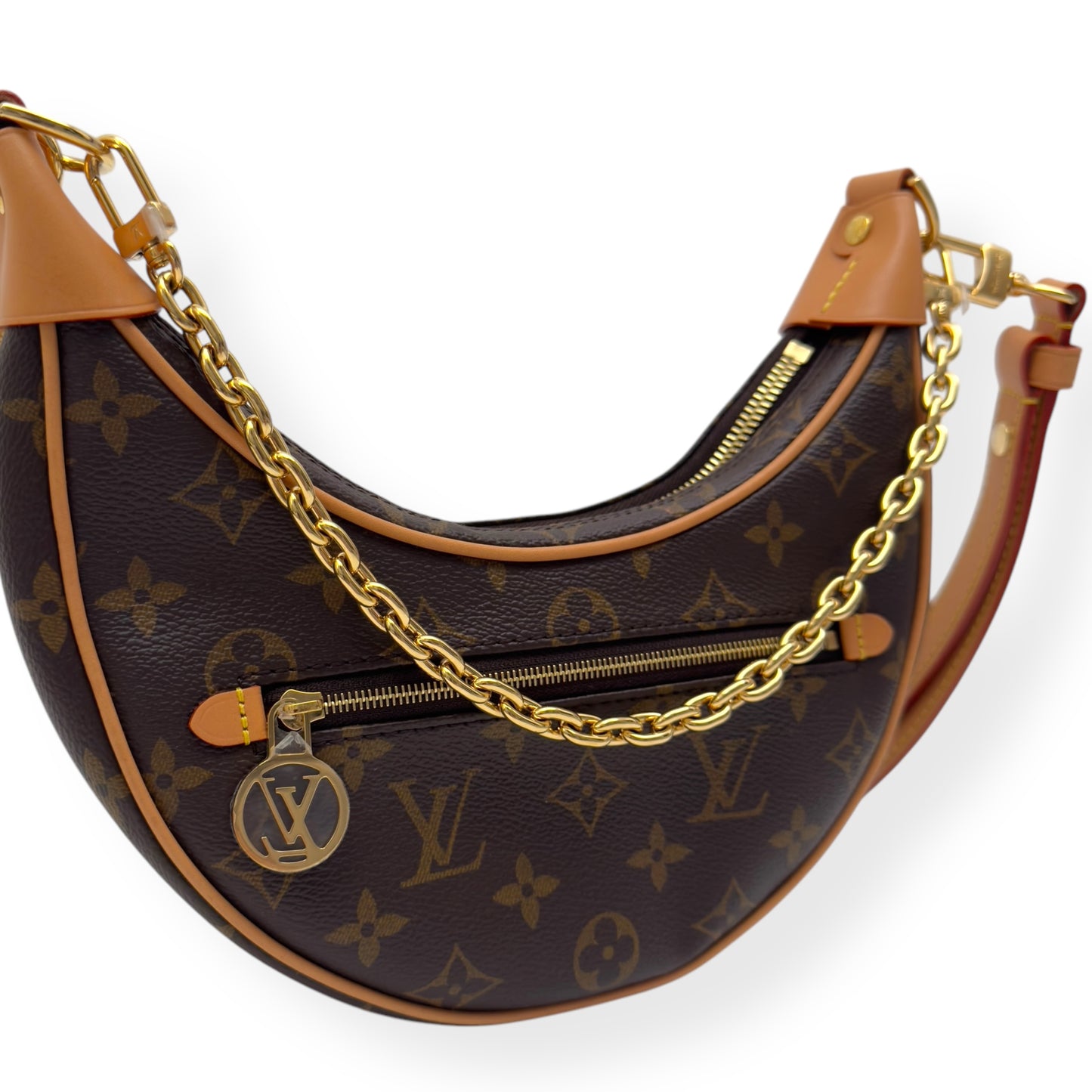 LOUIS VUITTON LOOP BAG MONOGRAM CANVAS BAG BROWN PM - 1/2 PAYMENT