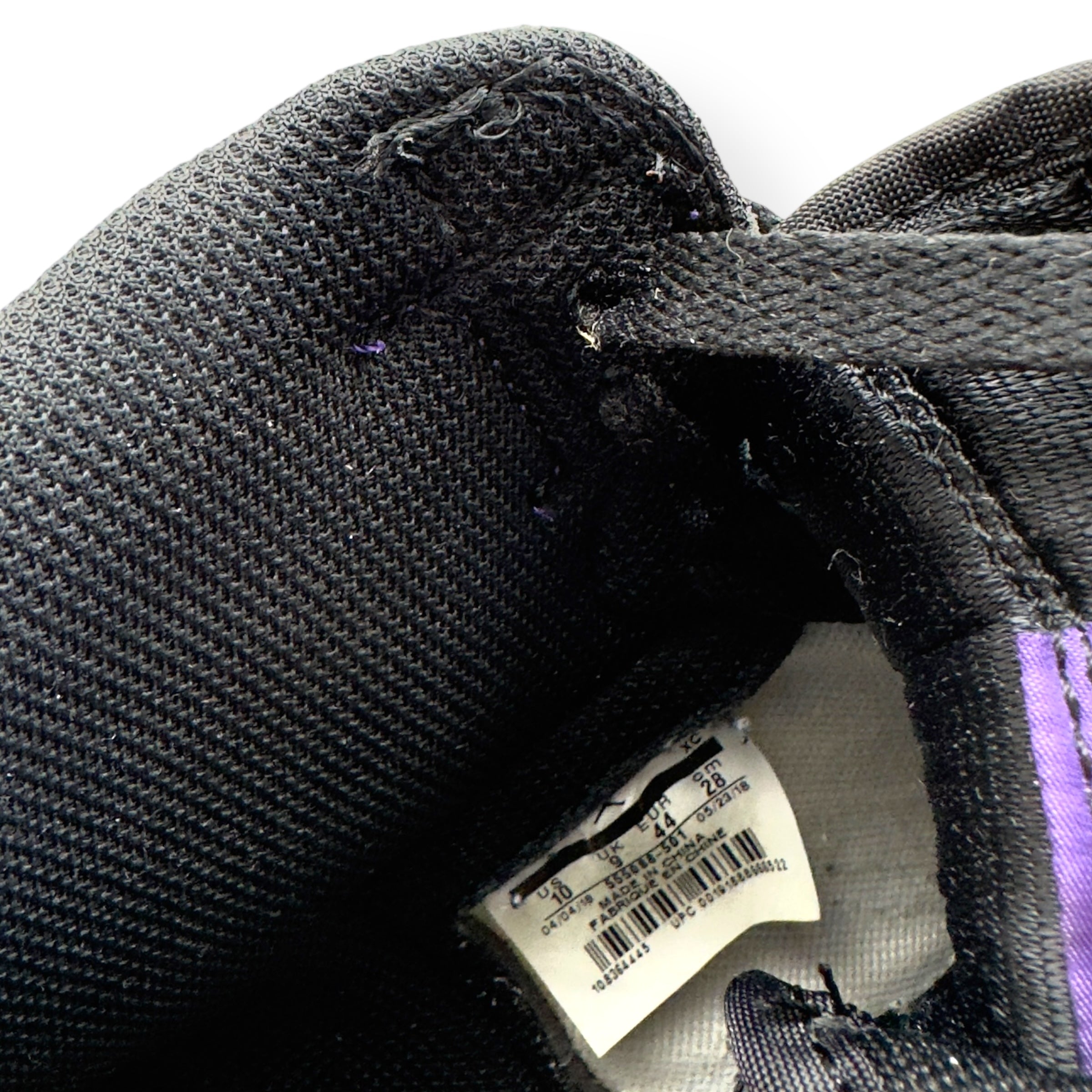 JORDAN 1 RETRO HIGH TOP SNEAKER COURT PURPLE / BLACK UK9