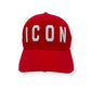 DSQUARED2 ICON BASEBALL CAP RED / WHITE O/S