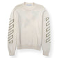 OFF-WHITE ARROW DIAG OUTLINE KNITTED SWEATER TOFU / GREEN XL