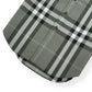 BURBERRY OVERSIZED TARTAN-CHECKERED SHORT SLEEVE SHIRT GREEN S