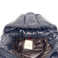 MONCLER MAYA HOODED SHORT DOWN PUFFER JACKET NAVY 5 / XL