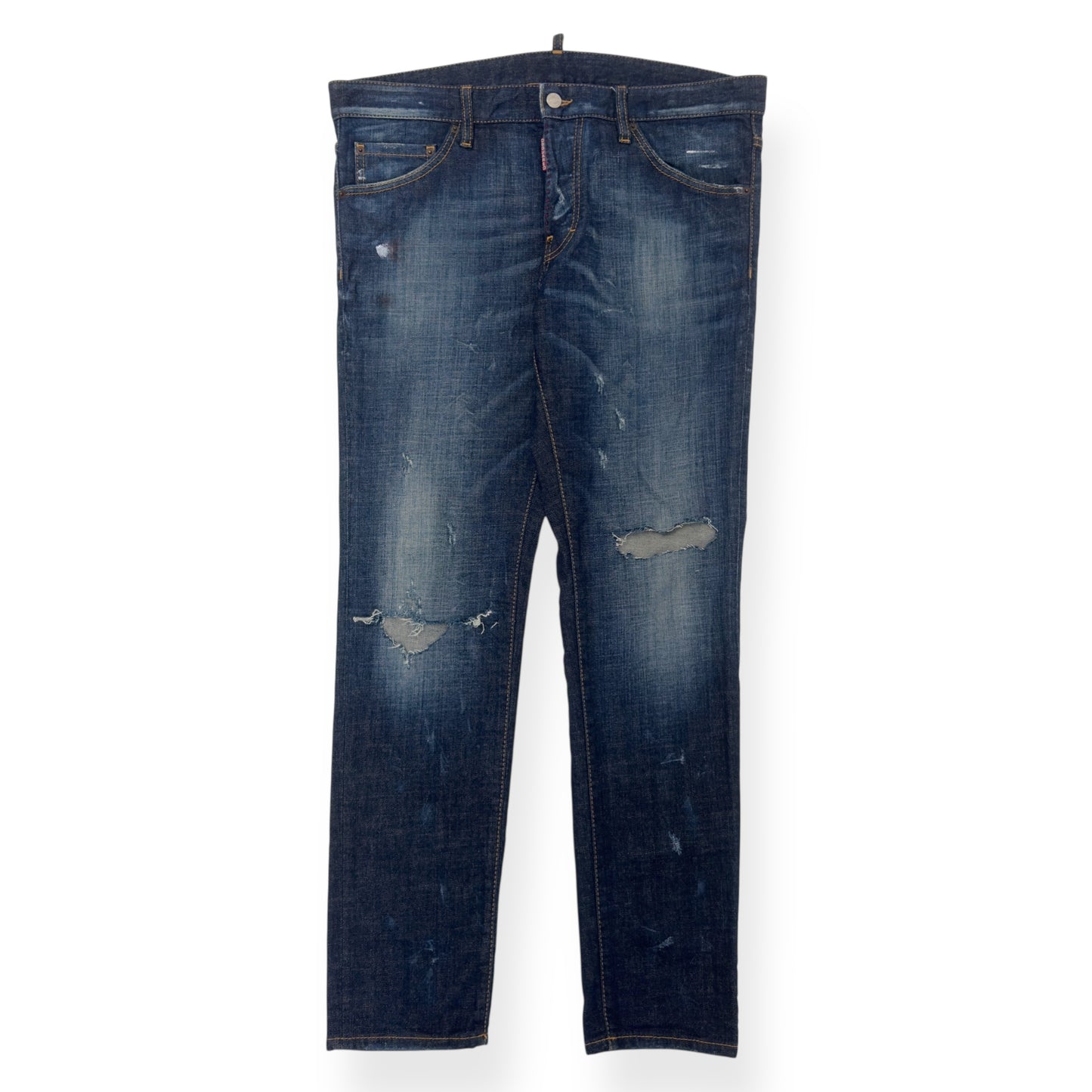DSQUARED DISTRESSED DENIM JEANS BLUE 52 / XL