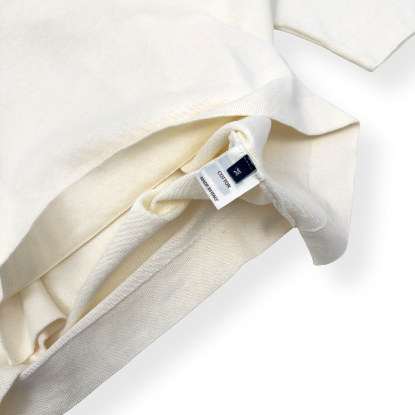 THOM SWEENEY SKIPPER COTTON POLO SHIRT CREAM M