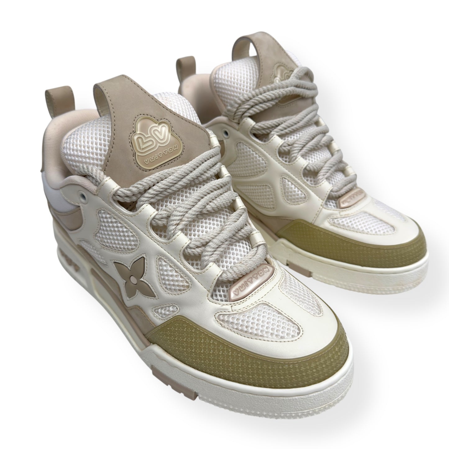 LOUIS VUITTON LV SKATE SNEAKER LUXURY BEIGE UK7